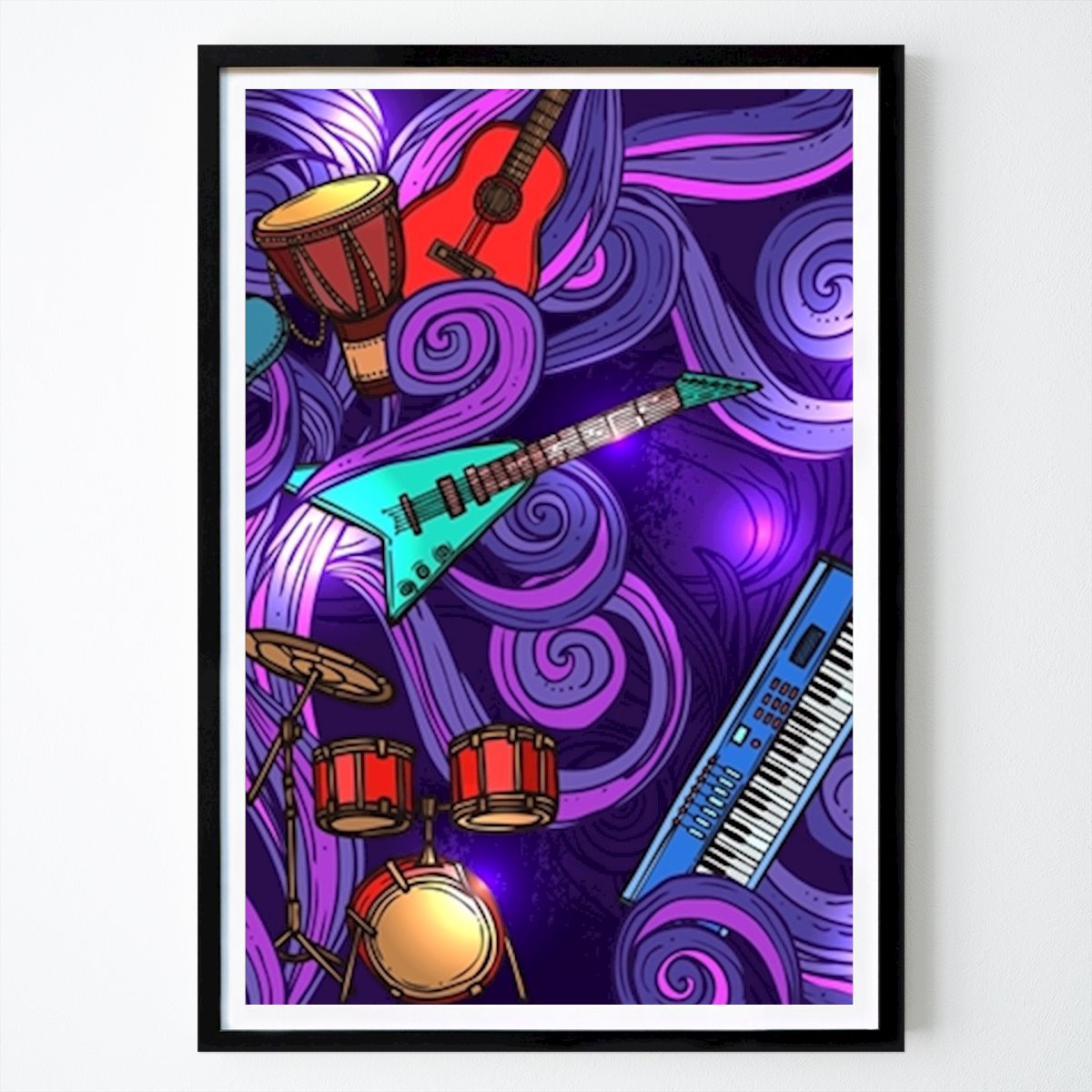 Hobby Plakat: Musikinstrument av Always On Art