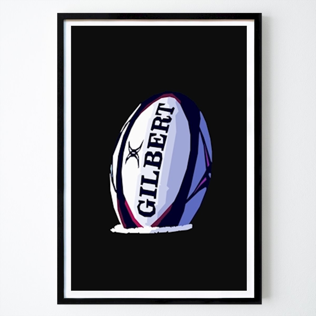 Pop Art Poster: Rugbyboll av Andrew Felix