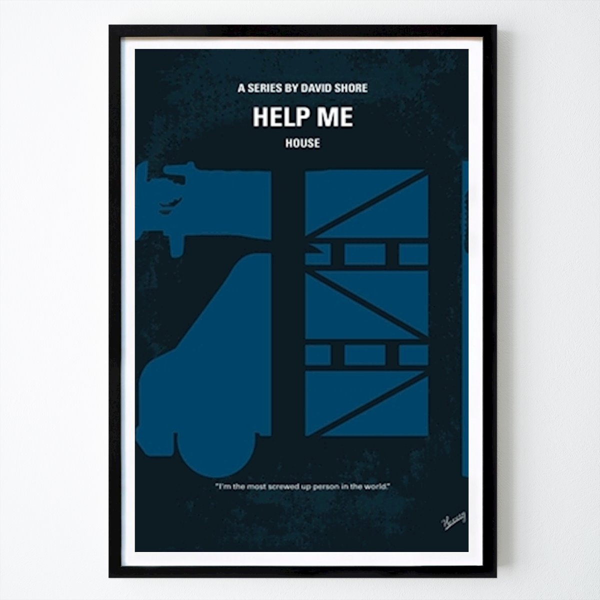 Architecture & Design Poster: Nr.003-1 House; Help Me by Frame Craft Studios