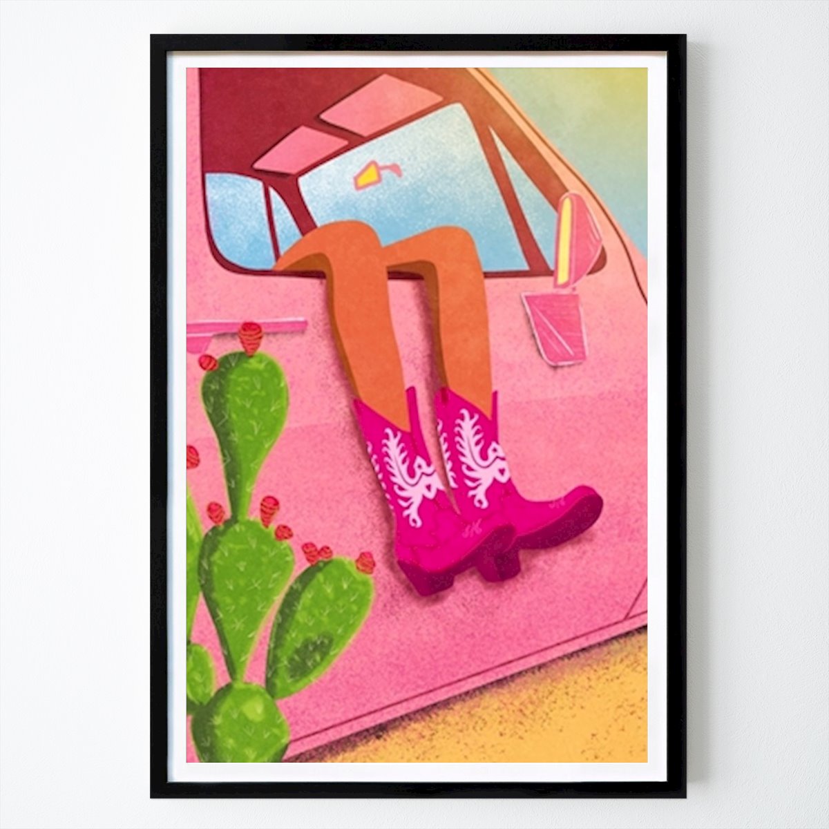 Car Poster: Cowgirl by Raissa Oltmanns
