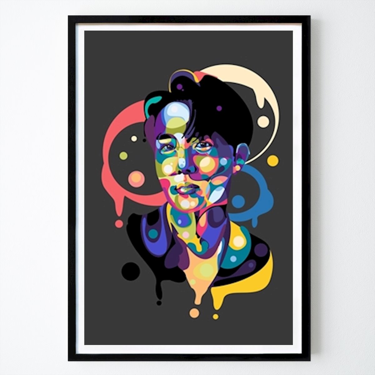 Pop Art Poster: Pop art do BTS J-Hope de AD art