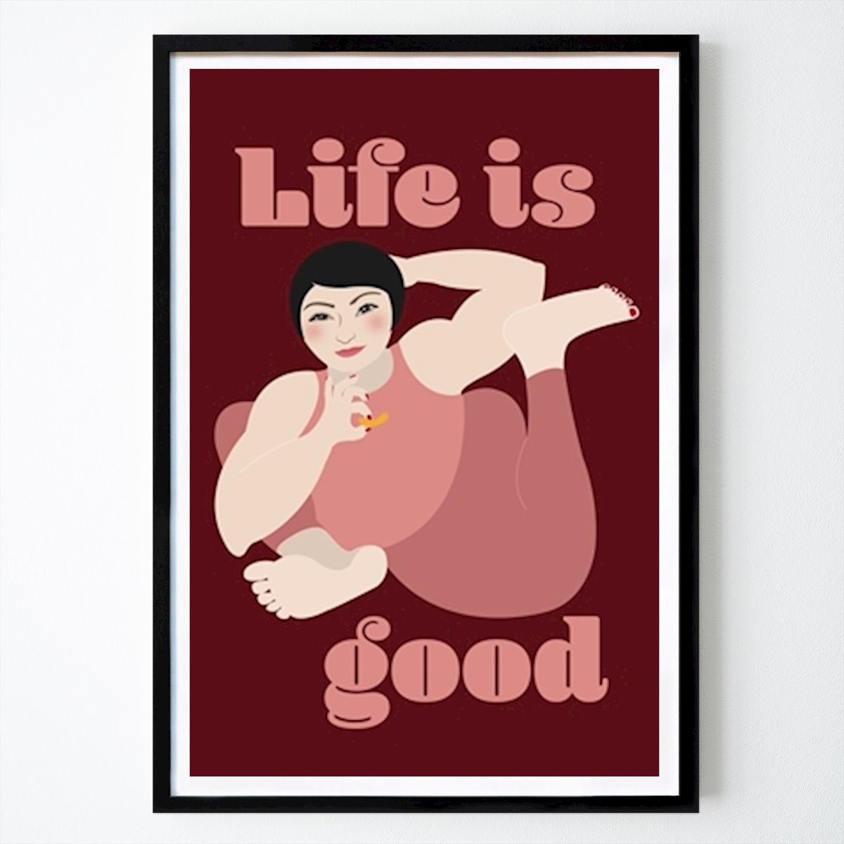 Illustration Affiche: La vie est belle par Annalena Sandgren