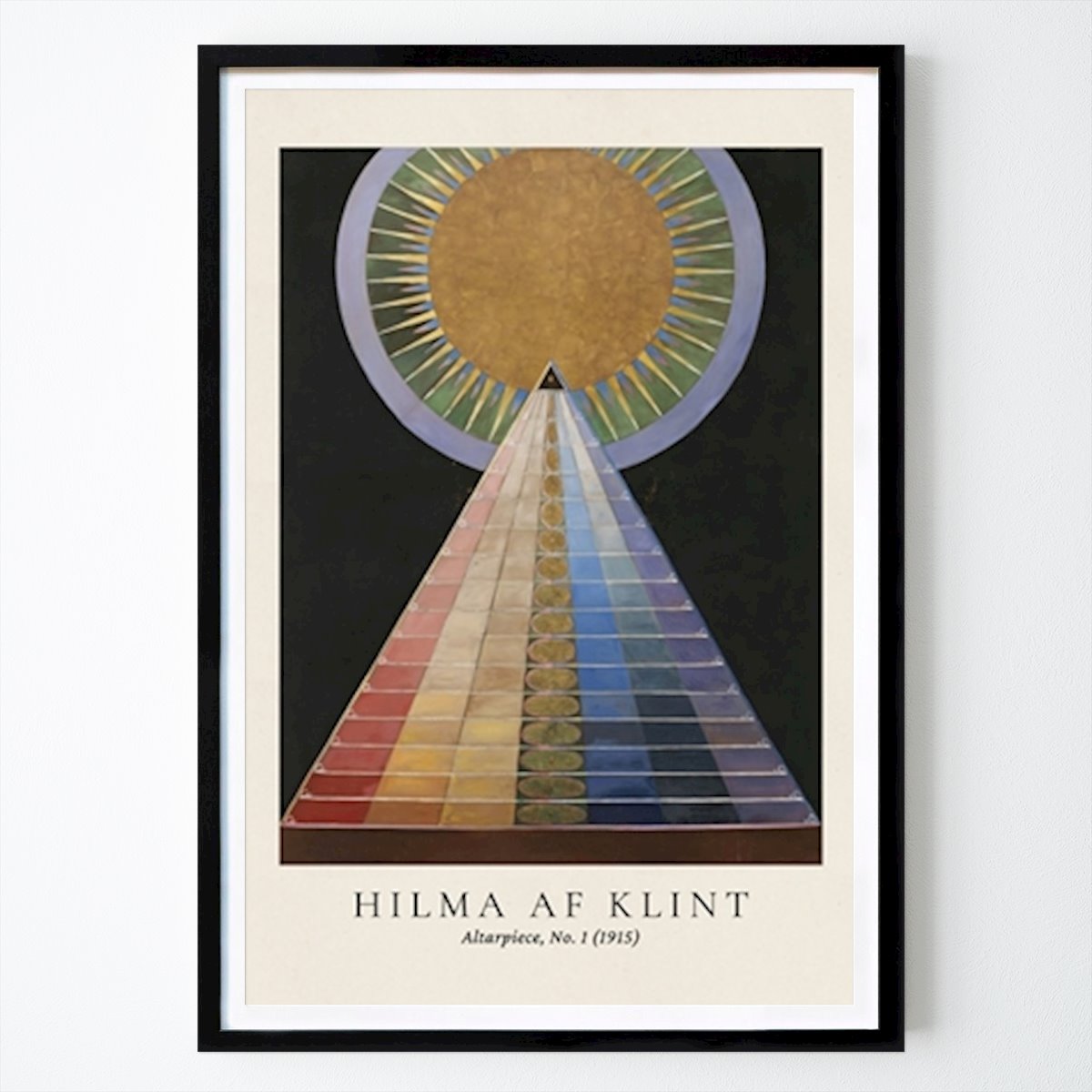 Retro & Vintage Poster: Hilma af Klint - Altarbild von Tebird Studio Art