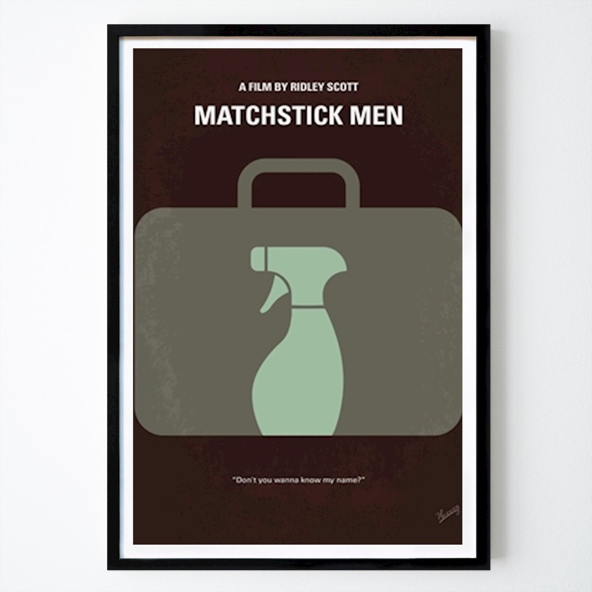 Illustration Poster: Nr.008 Matchstick Men by Frame Craft Studios