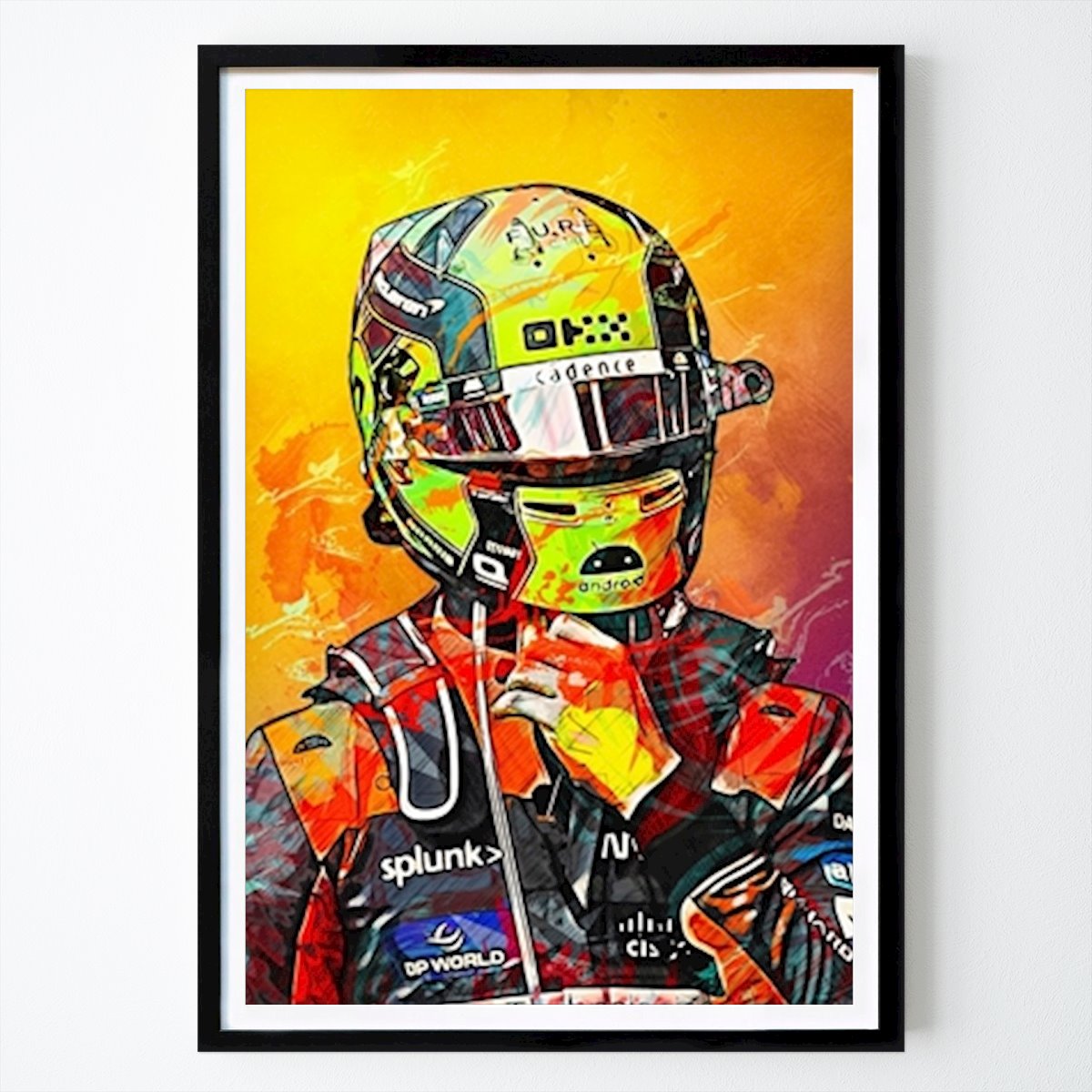 Formule 1 Affiche: Peinture de Lando Noris par Sasuke 23
