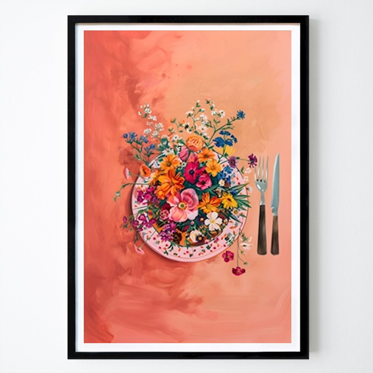 Kukat & Kasvit Juliste: Nauti ateriastasi tekijänä Nur Rydberg