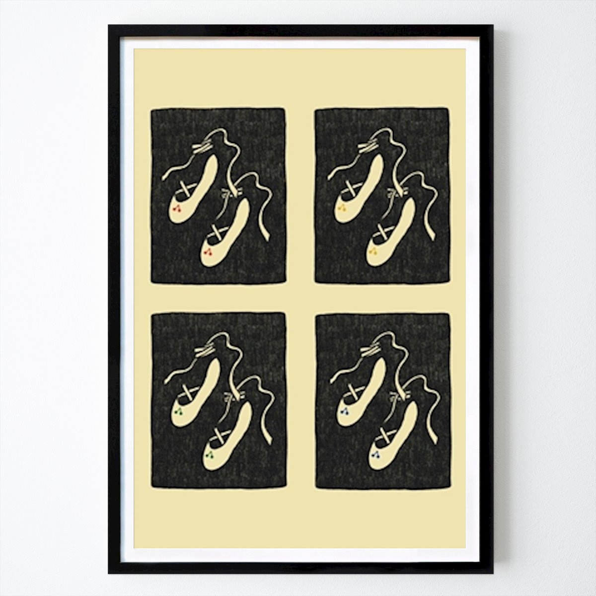 Illustration Poster: Dansskor av Marina Alaburic