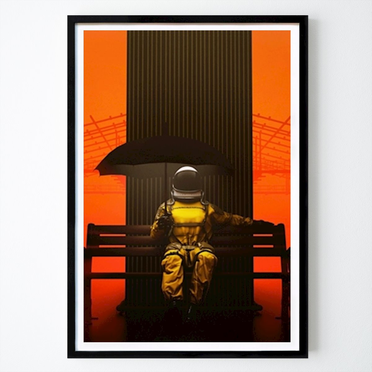 Czas wolny Plakat: Parasol astronauty autorstwa Jaman Nurjaman