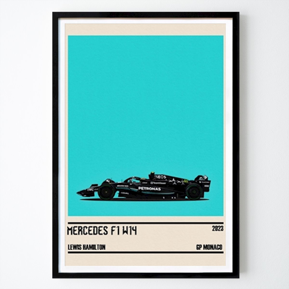 Car Poster: Lewis Hamilton Car Poster by Martin