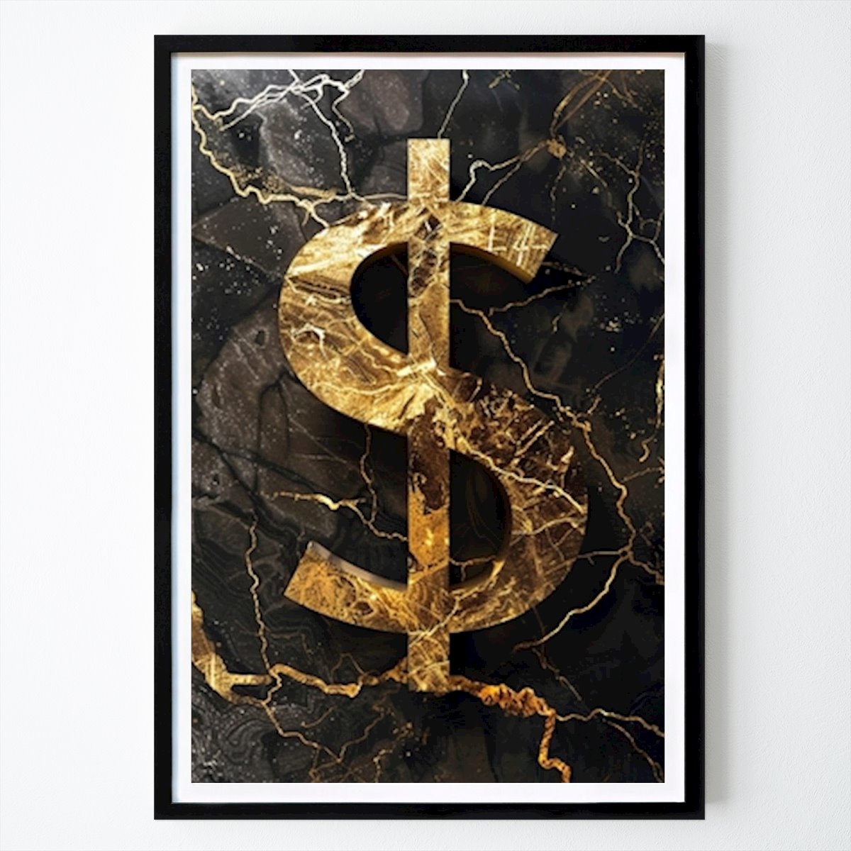 Sprüche Poster: Golden Dollar Cash $ von MotivationMania