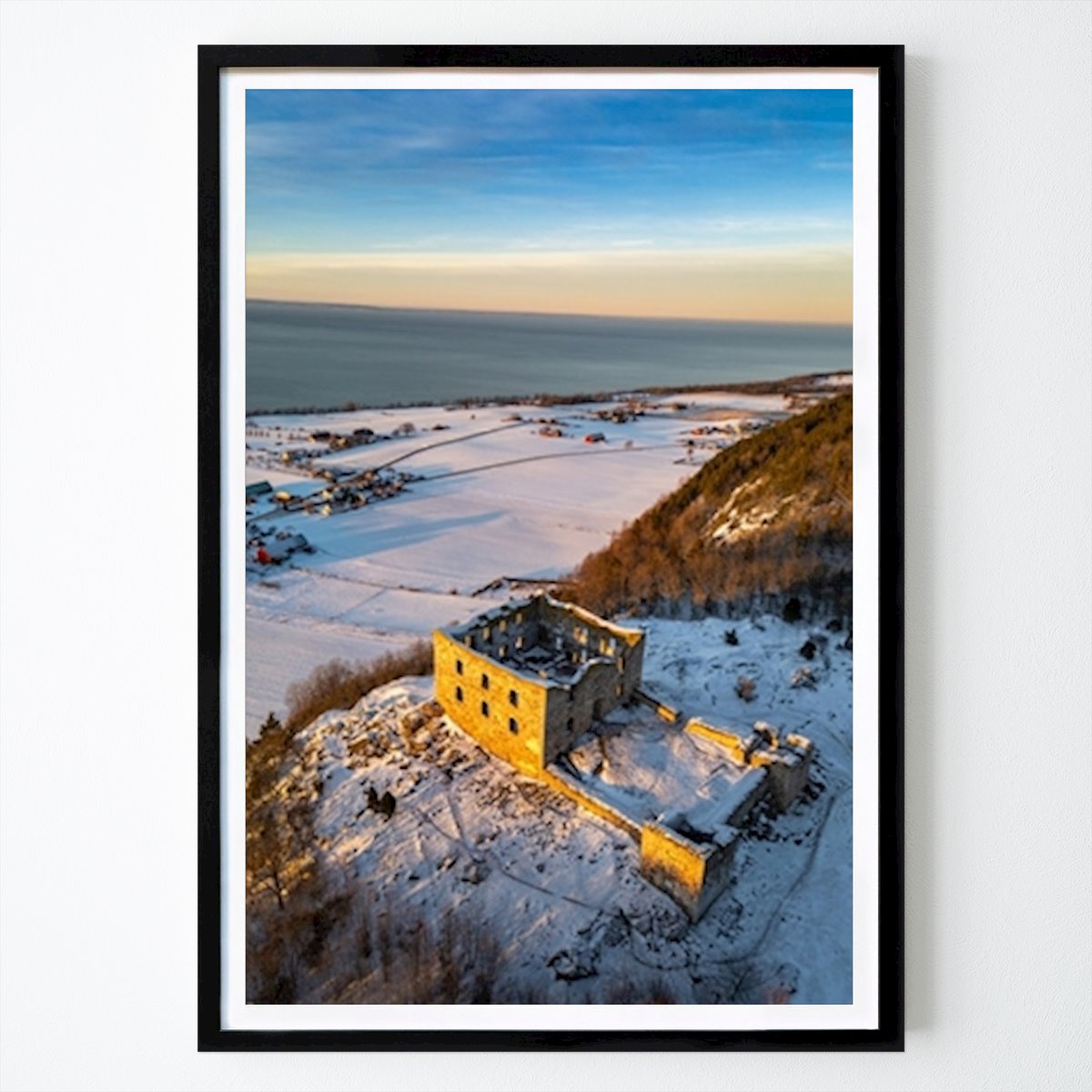 Városok & Országok Poszter: Brahehus at sunset South Sweden by Drone által