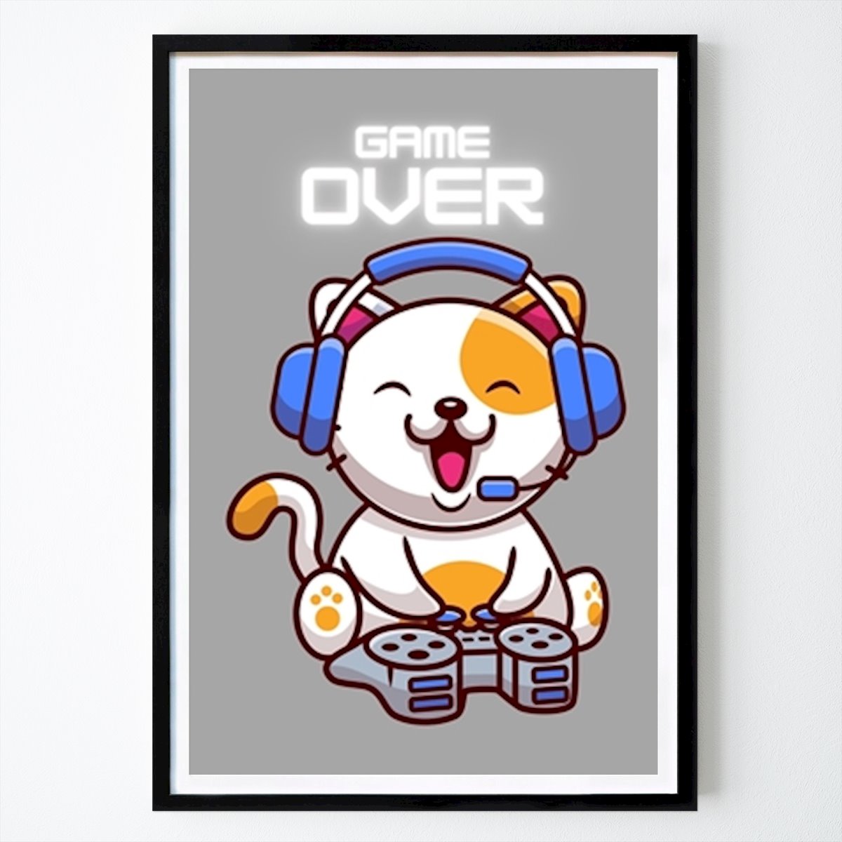 Citation & Text Poster: Cat Gaming Console by Anang Widiyanto