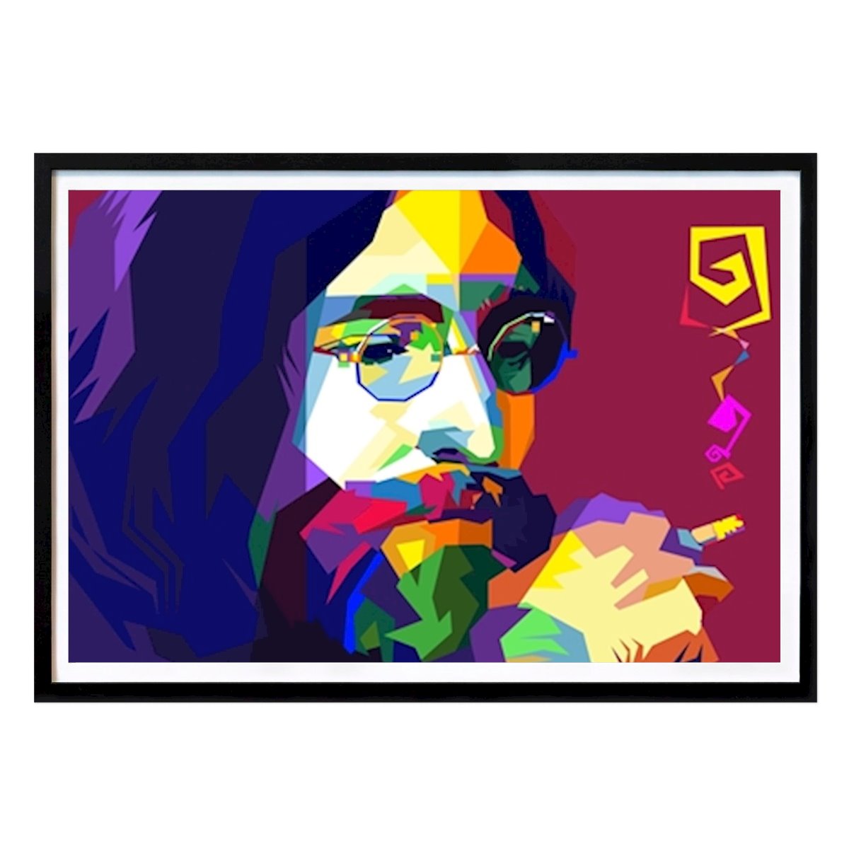 Pop Art Poster: Rök på Rock And Roll Musik av Vintage WPAP