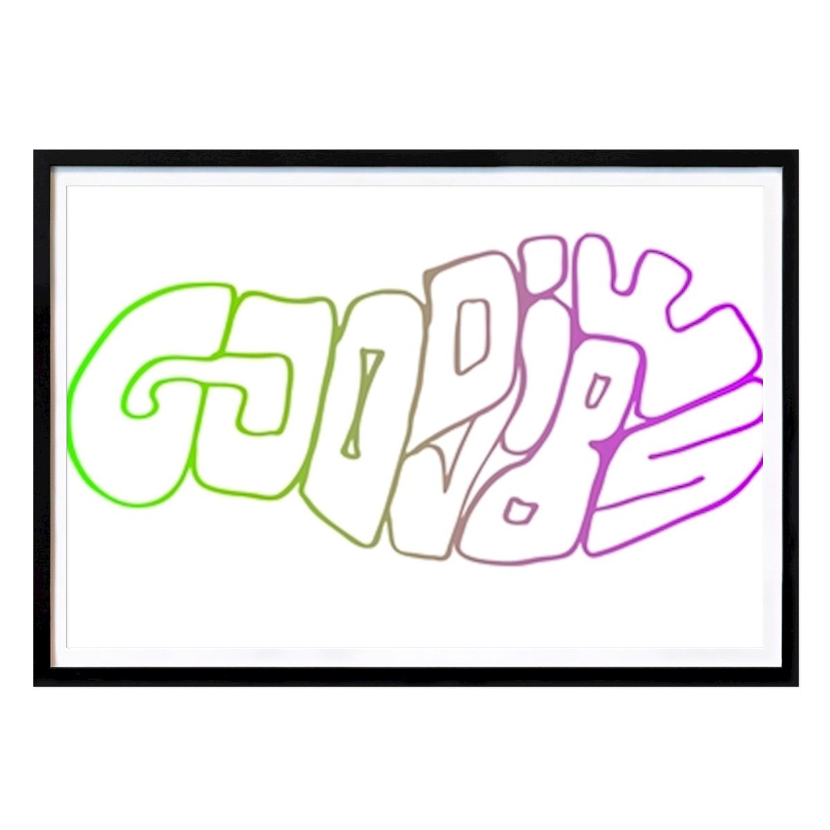 Graphic Poster: Good vibes by Simone Sawall