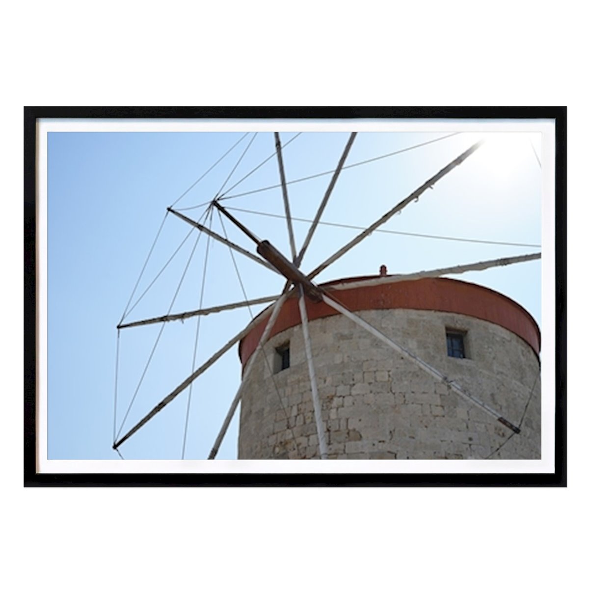 Places & Cities Poster: Greek windmill by Florian Zonker