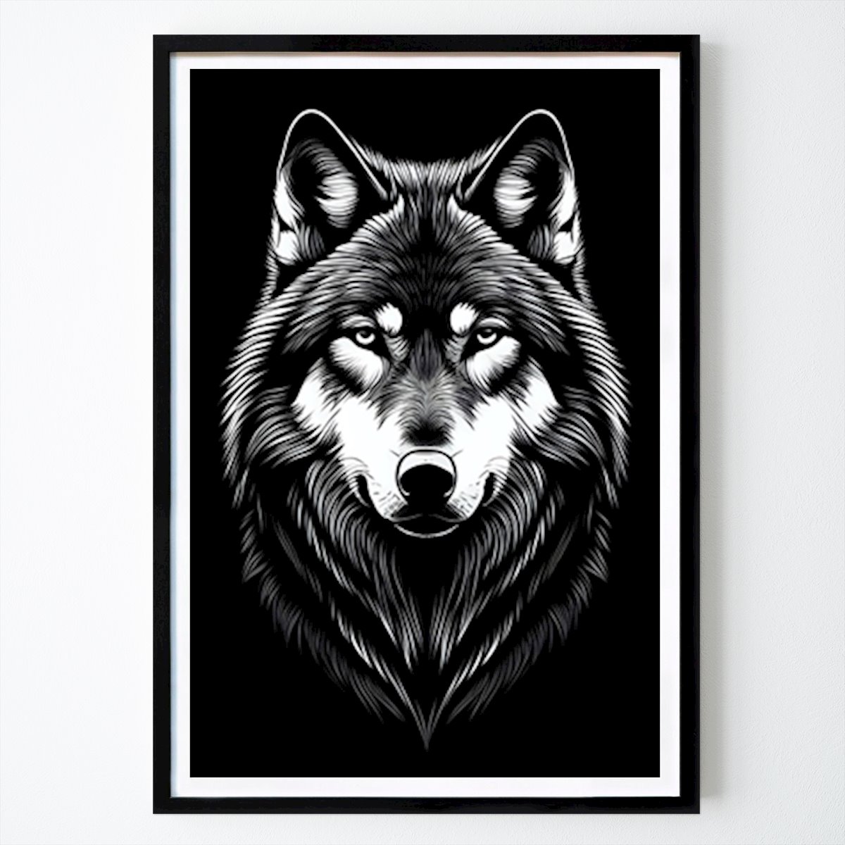 Animal Affiche: Loup sauvage par Jerry matte