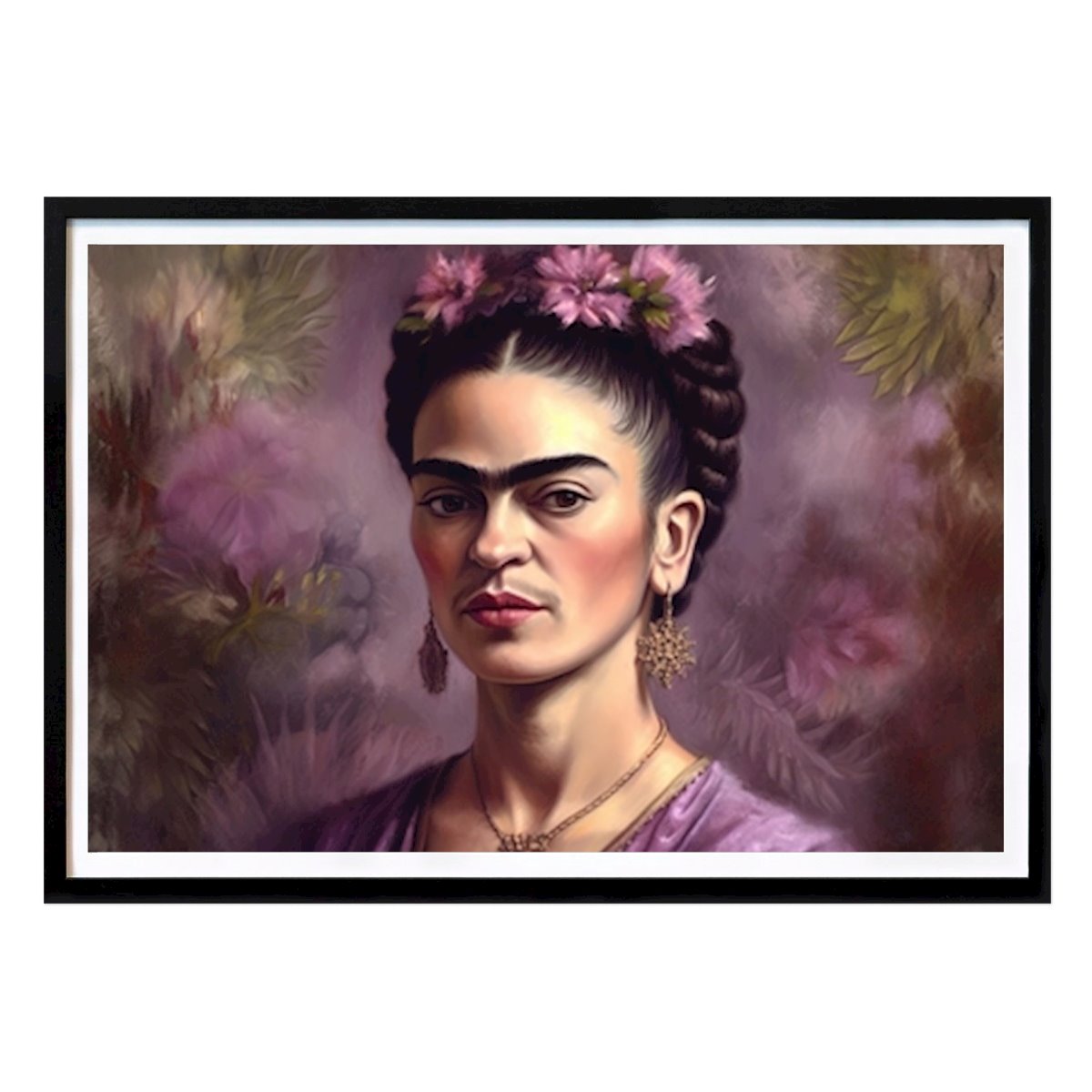 Mens & Portret Poster: Frida Kahlo Poster Kunstdruck van Niklas Maximilian