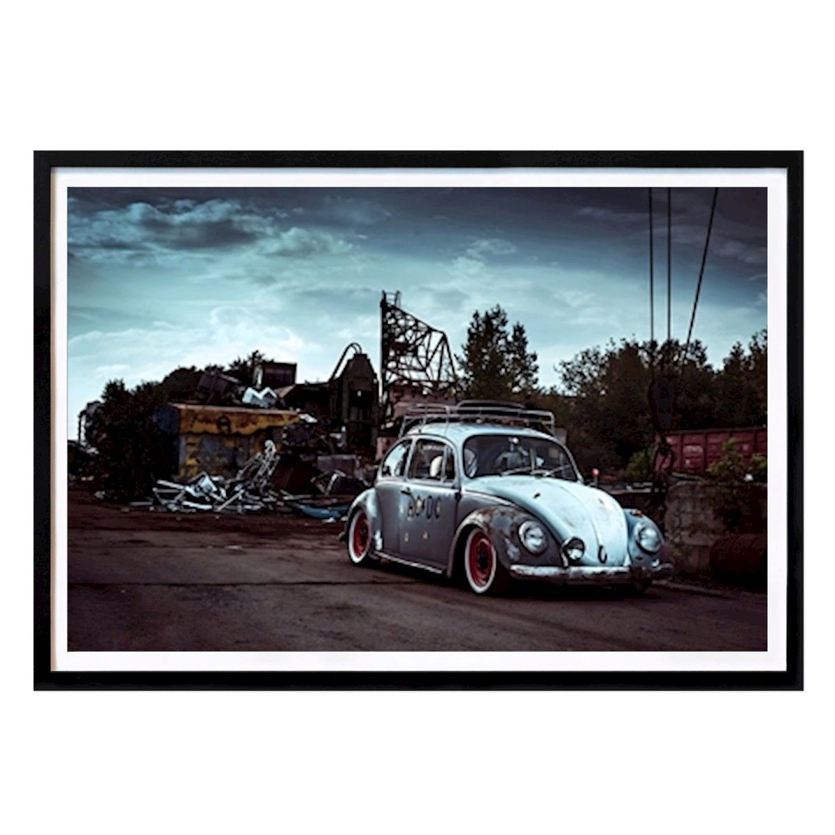 Retro & Vintage Poster: Volkswagen Beetle by Fast art