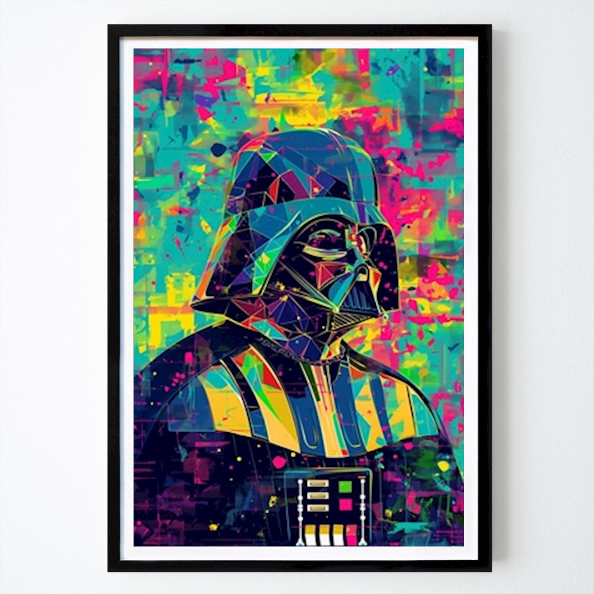 Pop Art Poster: Färgrik mörk pappa av Shortie.ai.art