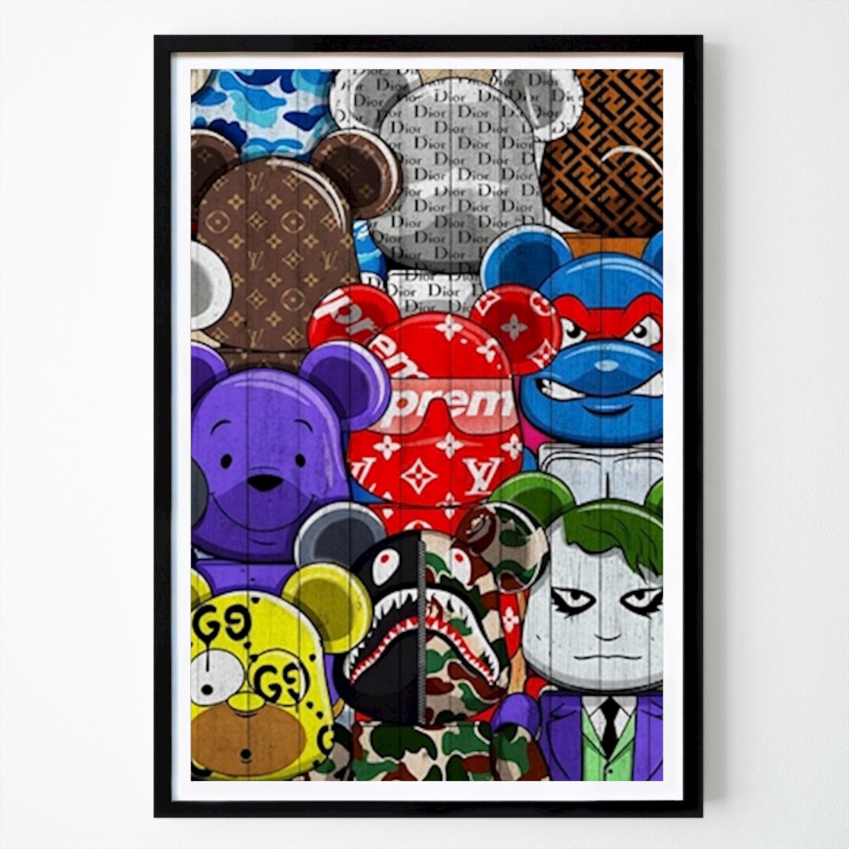 Pop Art Plakat: Pop Art Kaws Mønster Lærred av Takashi