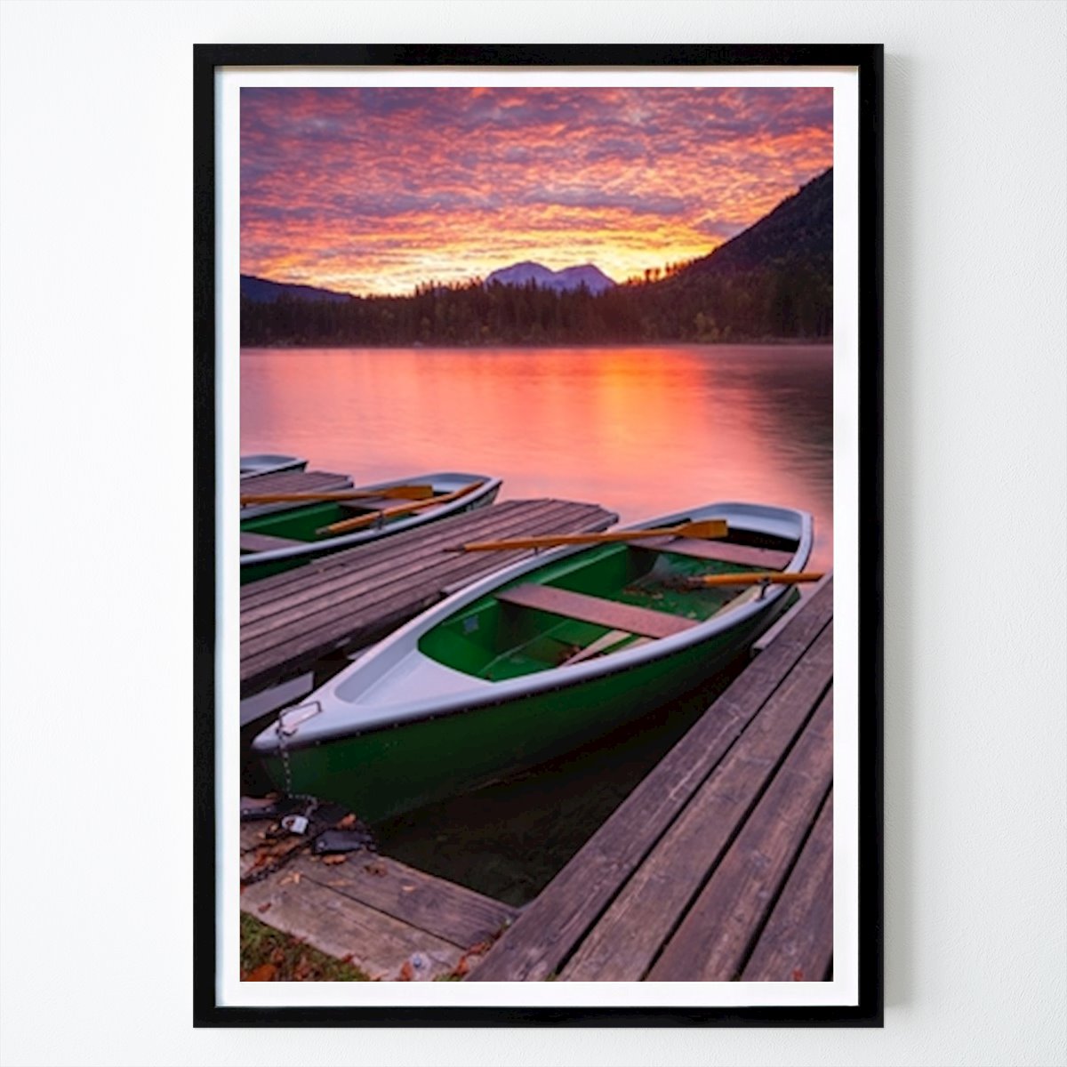Nature Affiche: Hintersee au lever du soleil par Martin Wasilewski