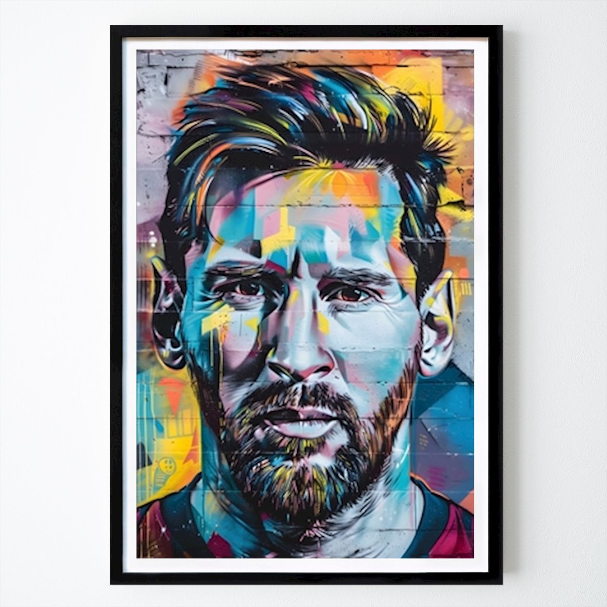 Jalkapallo Juliste: Pop-taide Messi Graffiti tekijänä Mber schmalz