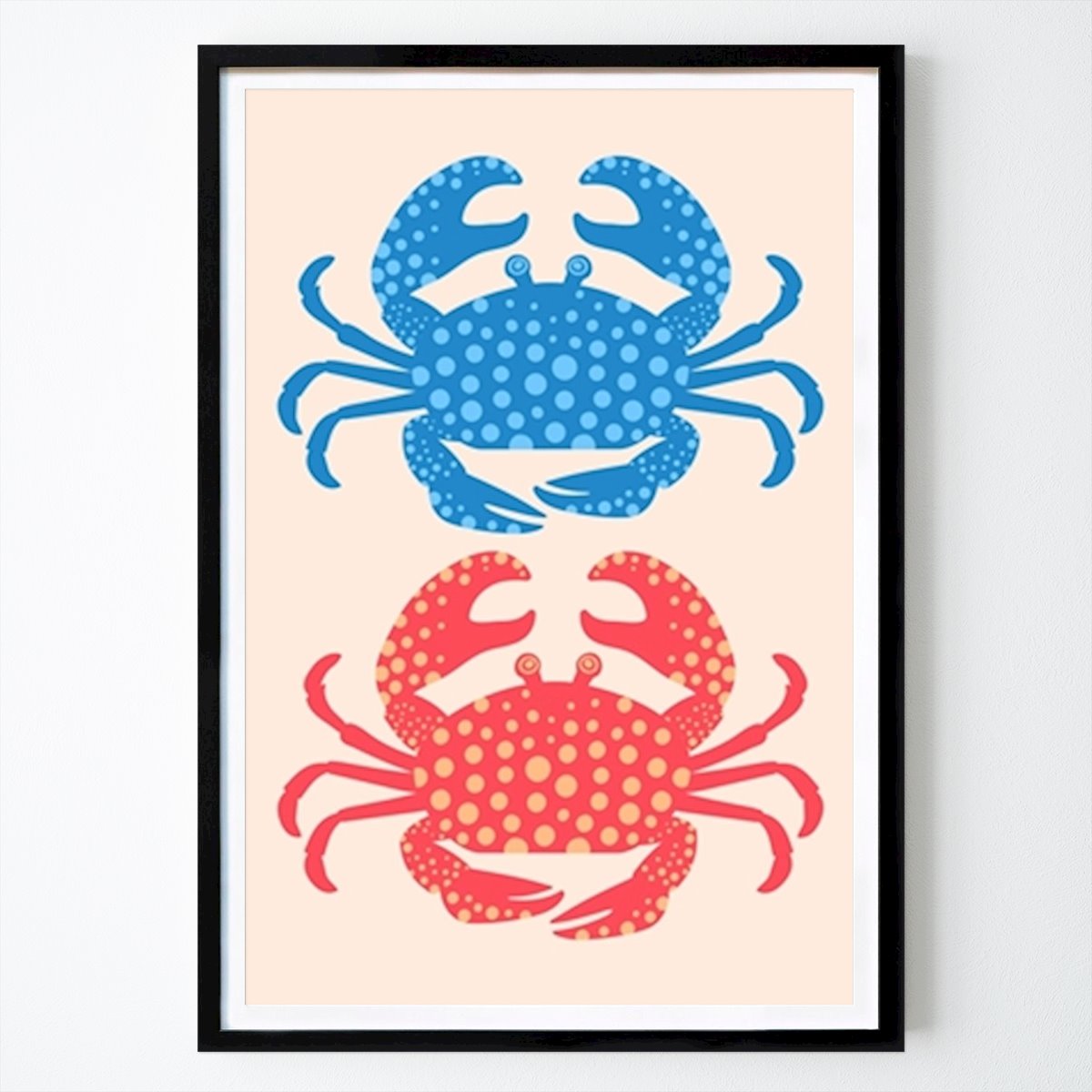 Kitchen Poster: KING CRABS Vintage Sea Coastal by Jackie Tahara
