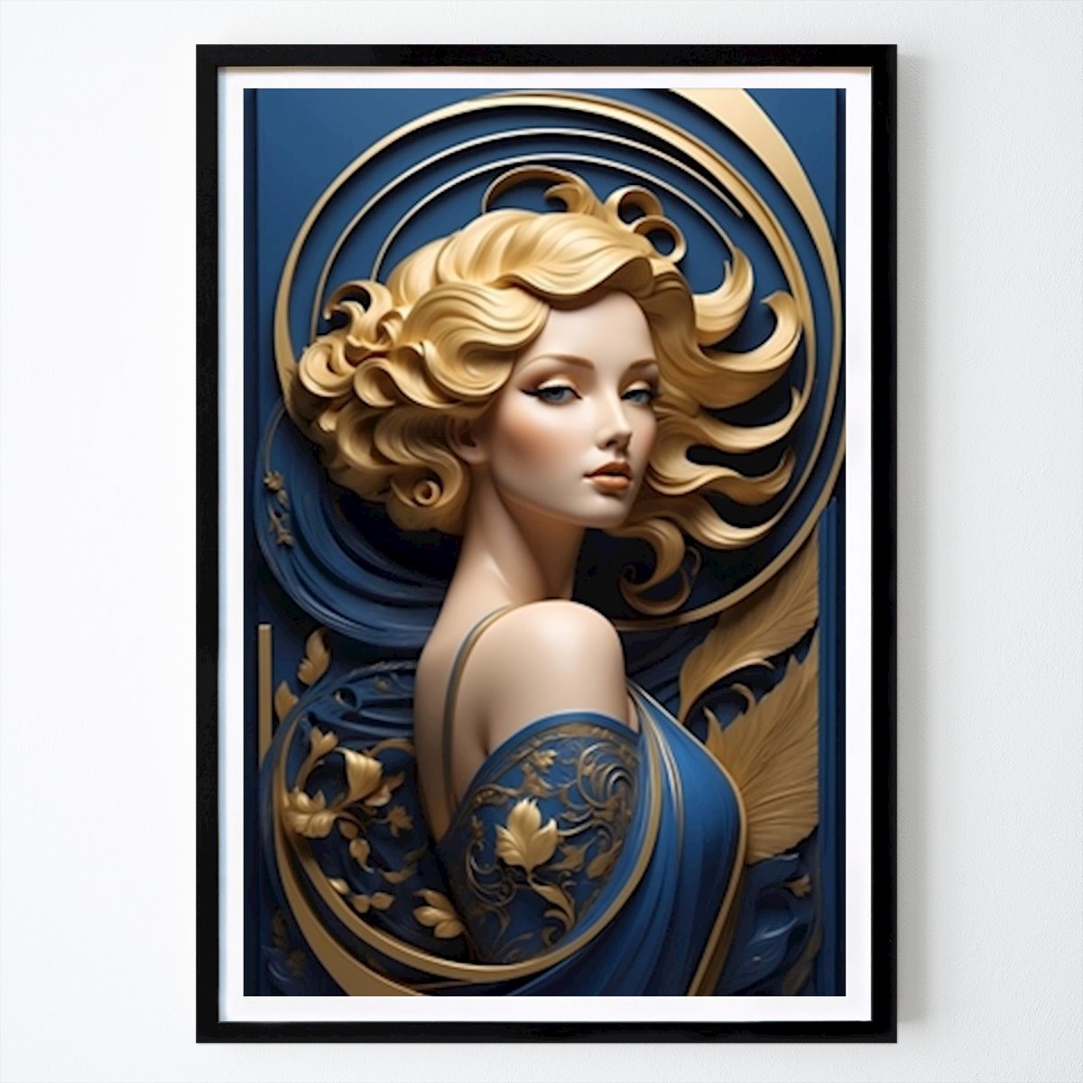 Art Deco Poster: Art Deco - Hübsche Blondine I von Art Deco - The Golden Era