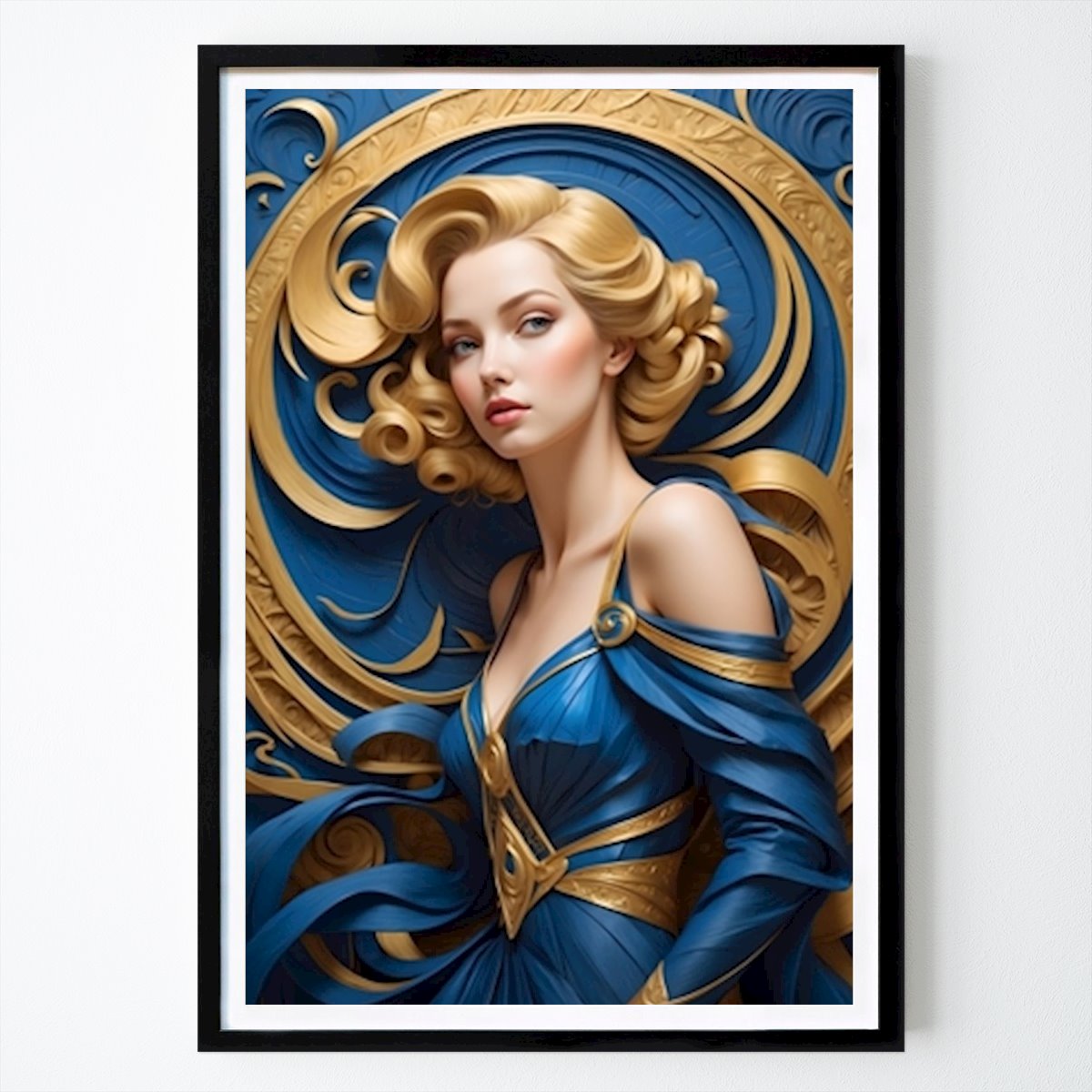 Art Déco Poster: Art Déco - Bella bionda II di Art Deco - The Golden Era