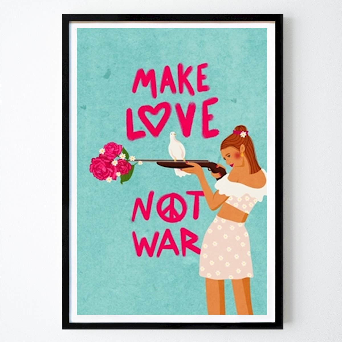 Citation & Text Poster: Make love, not war! by Raissa Oltmanns