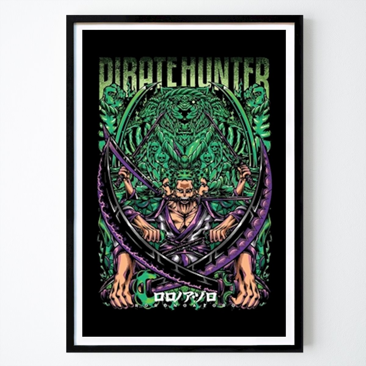 People & Portrait Poster: Roronoa Zoro in One Piece by Planetandy