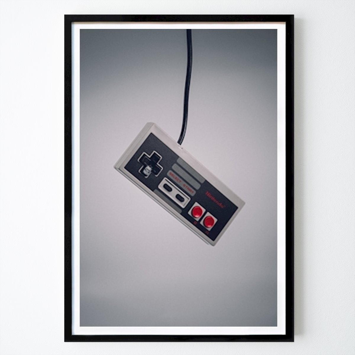 Rétro & Vintage Affiche: Manette de jeu Nintendo 8 bits par Daniel Wengel