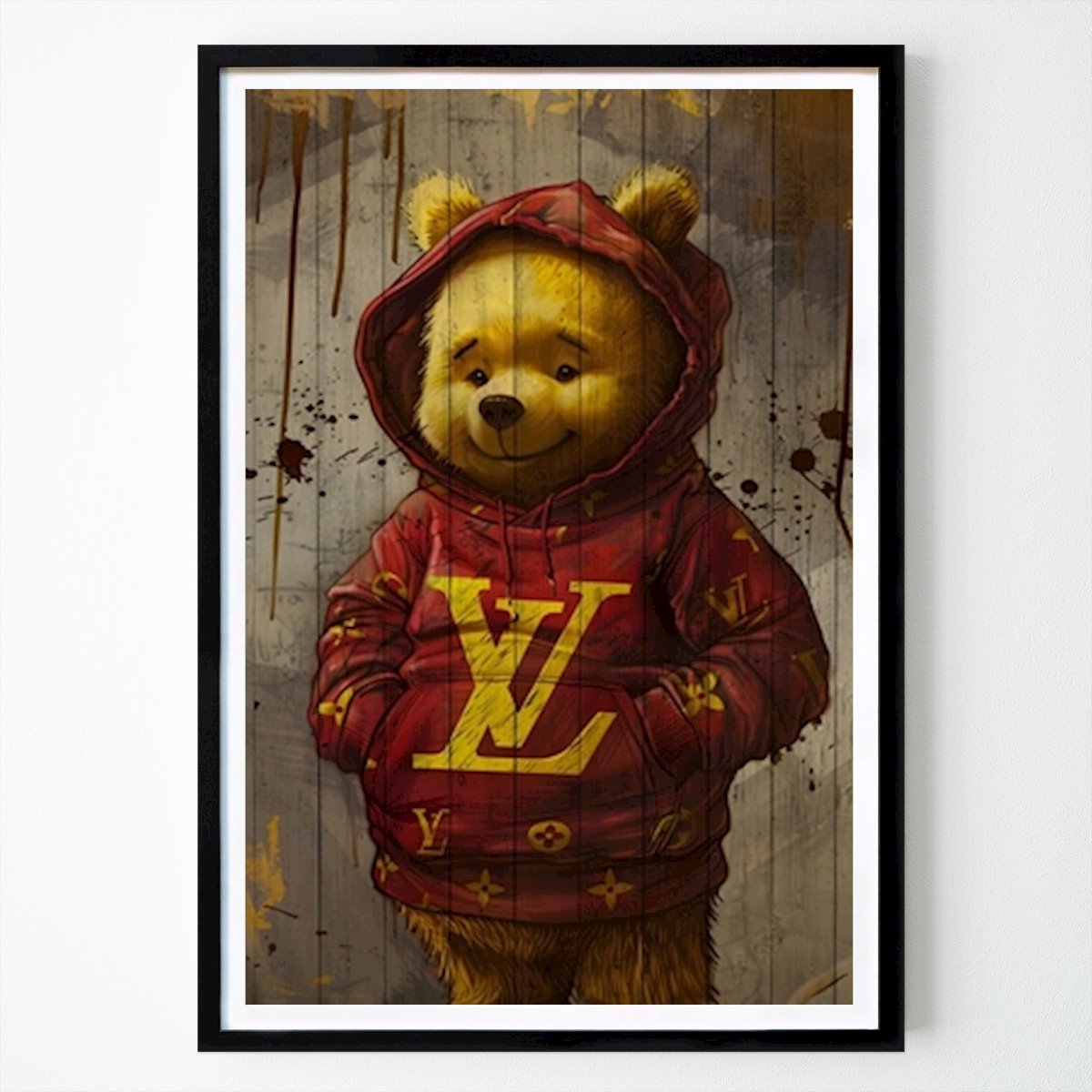 Pop Art Póster: Oso de arte pop LV moda de Takashi