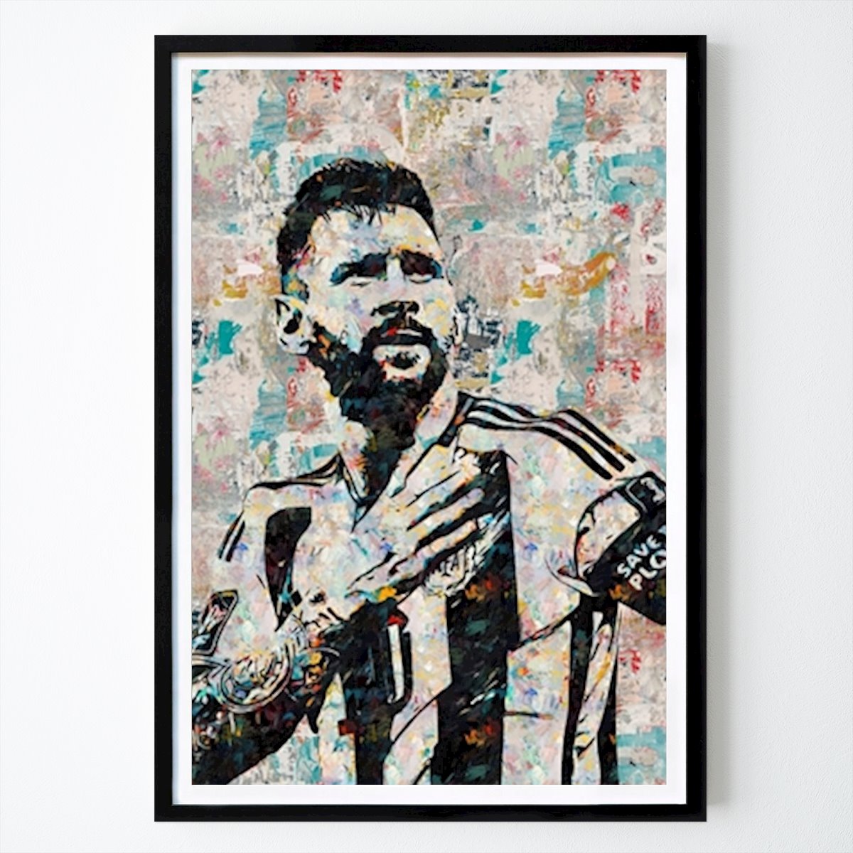 Ocio Póster: Abstract Messi de Painting Art
