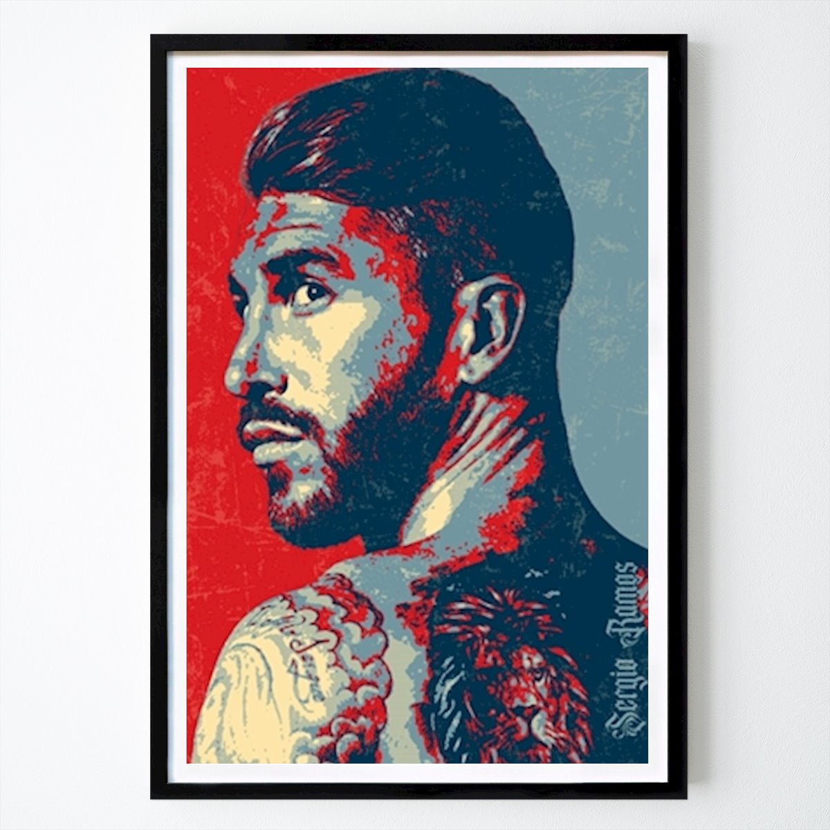Kuvitus Juliste: Sergio Ramos tekijänä Zun posters