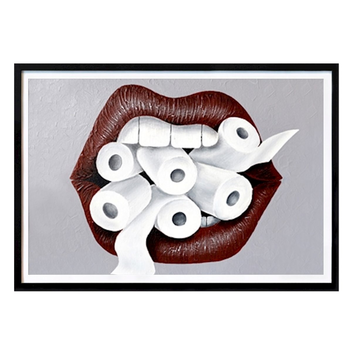 Lifestyle Poster: Covid toilet paper hype von Alla GrAnde