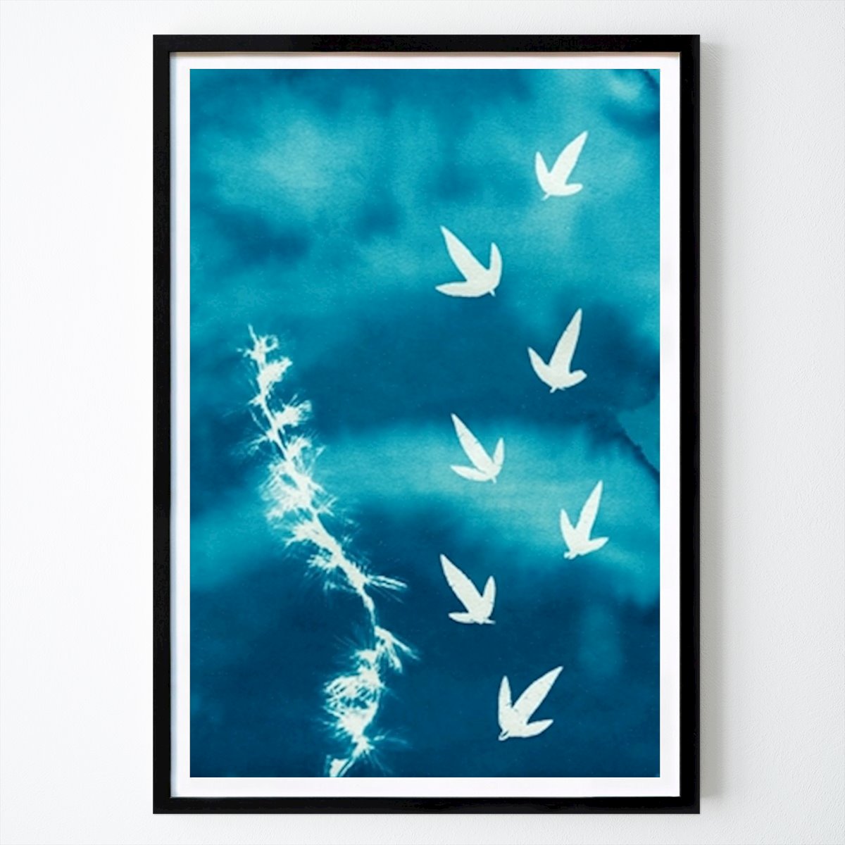 Abstraktes Poster: Winter-Pinguin-Füße von Lies Praet