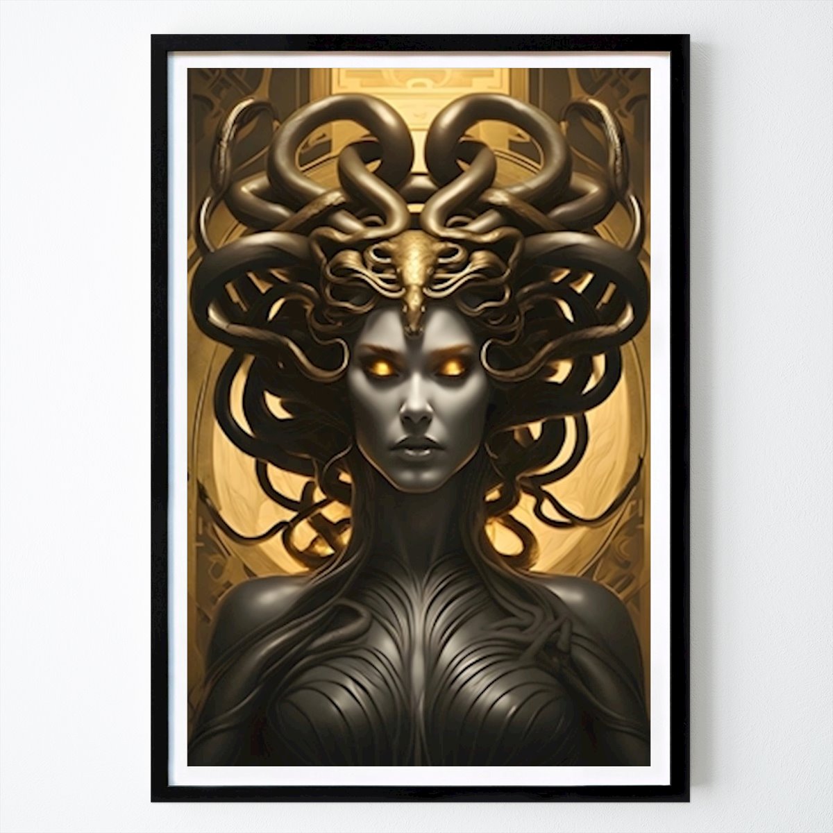 Art Deco Poster: Art Deco - Medusa II van Art Deco - The Golden Era