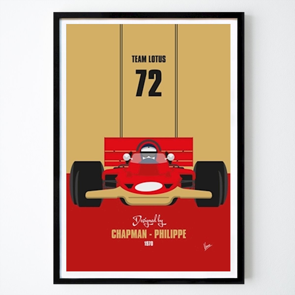 Carro Poster: MEU Lotus 72 1970 de Chungkong Art
