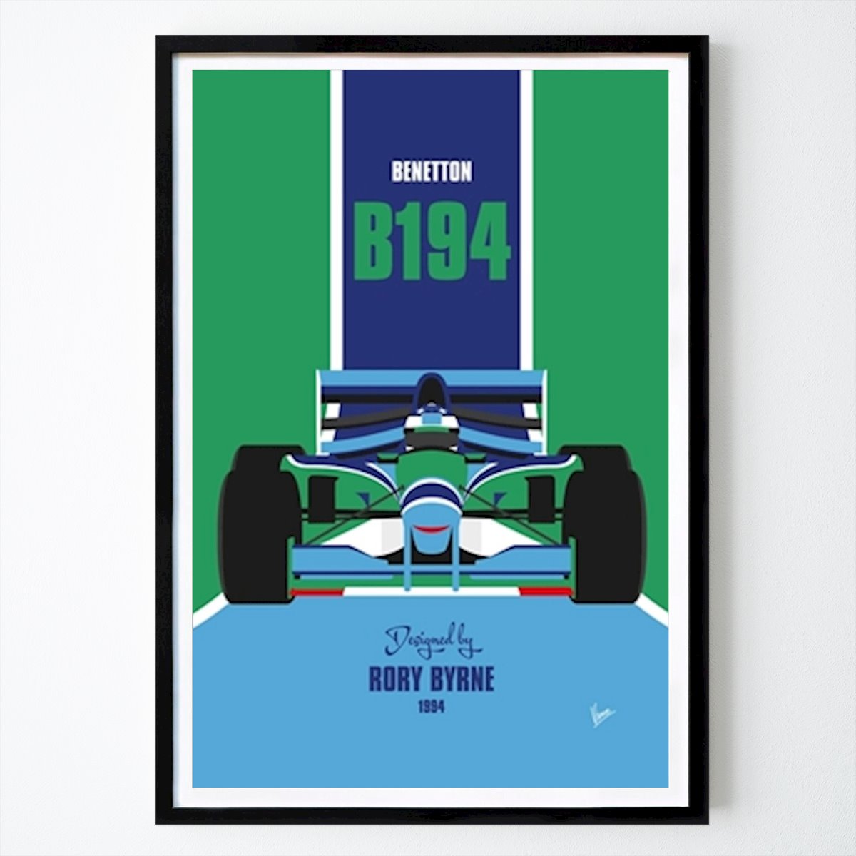 Bil Plakat: MIN 1994 Benetton B194 av Chungkong Art