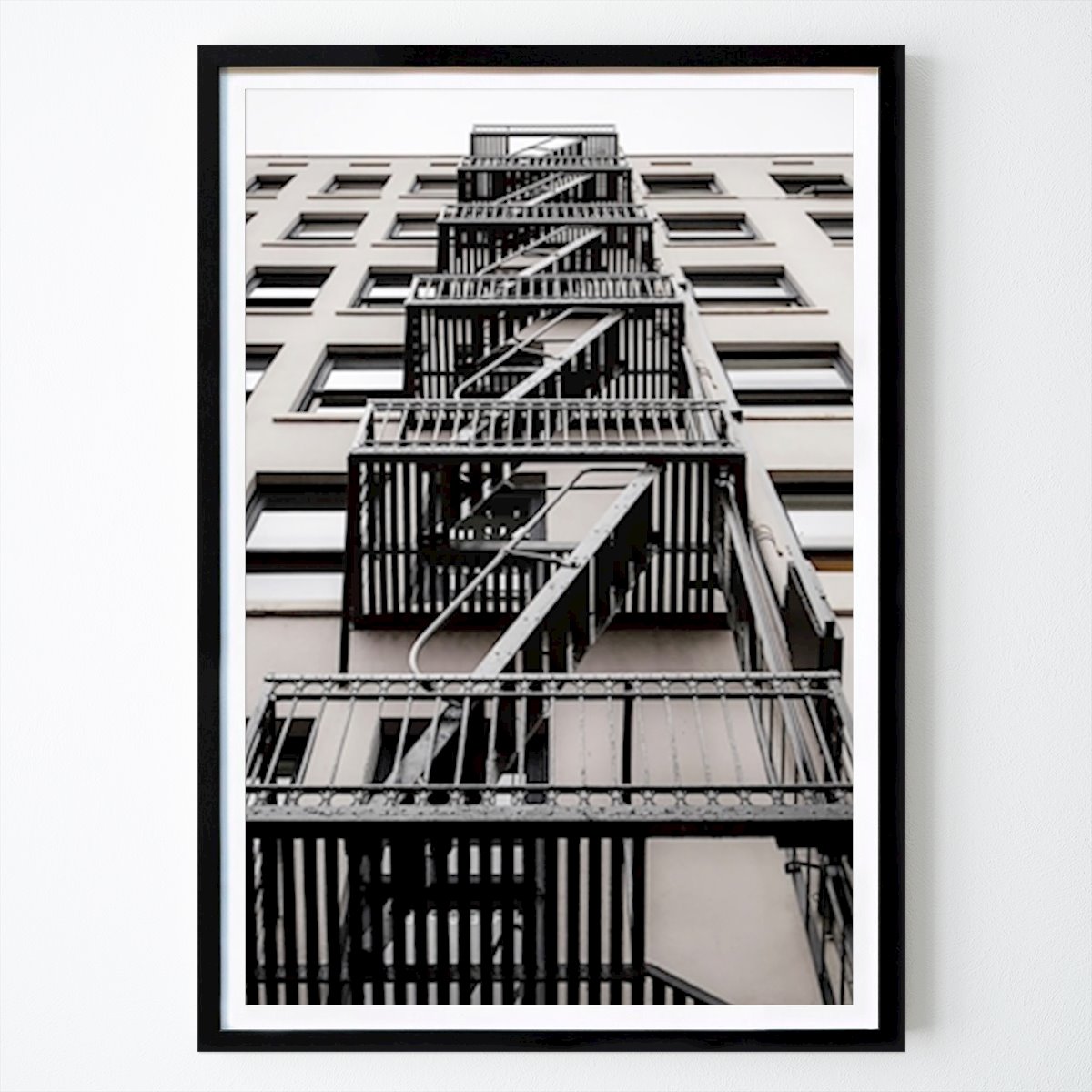 New York Affiche: Échelle de feu par Karl Johansson