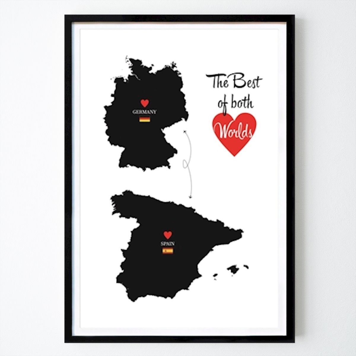 Places & Cities Poster: The best of GERMANY - SPAIN by YooY Studio