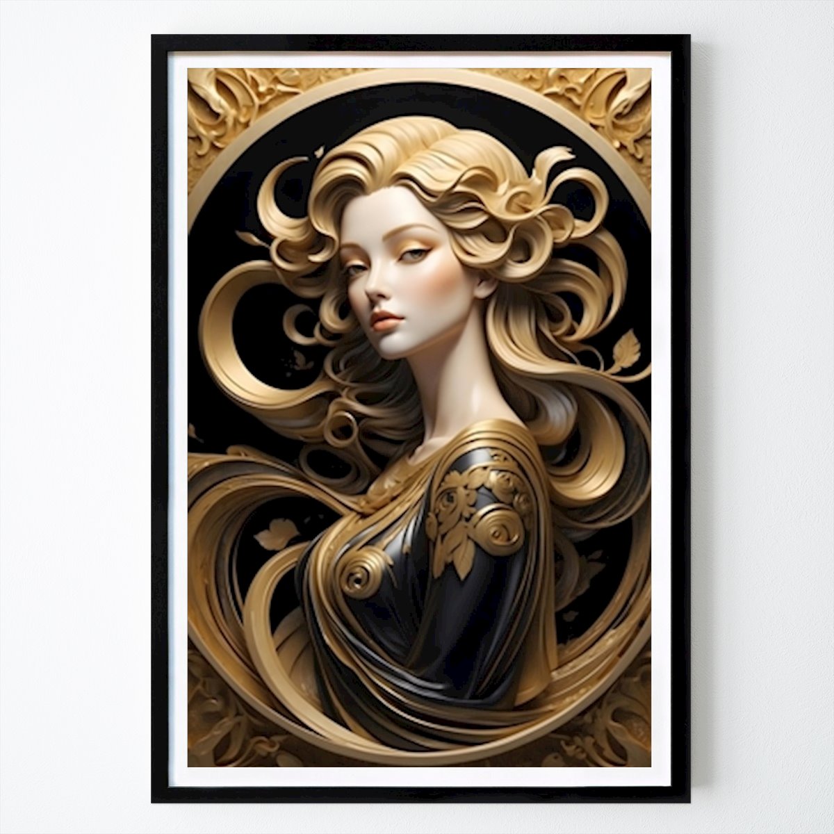 Art Déco Poster: Art Déco - Bellezza bionda di Art Deco - The Golden Era