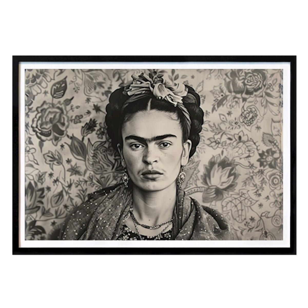 Blumen & Pflanzen Poster: Frida Kahlo Poster Kunstdruck von Niklas Maximilian
