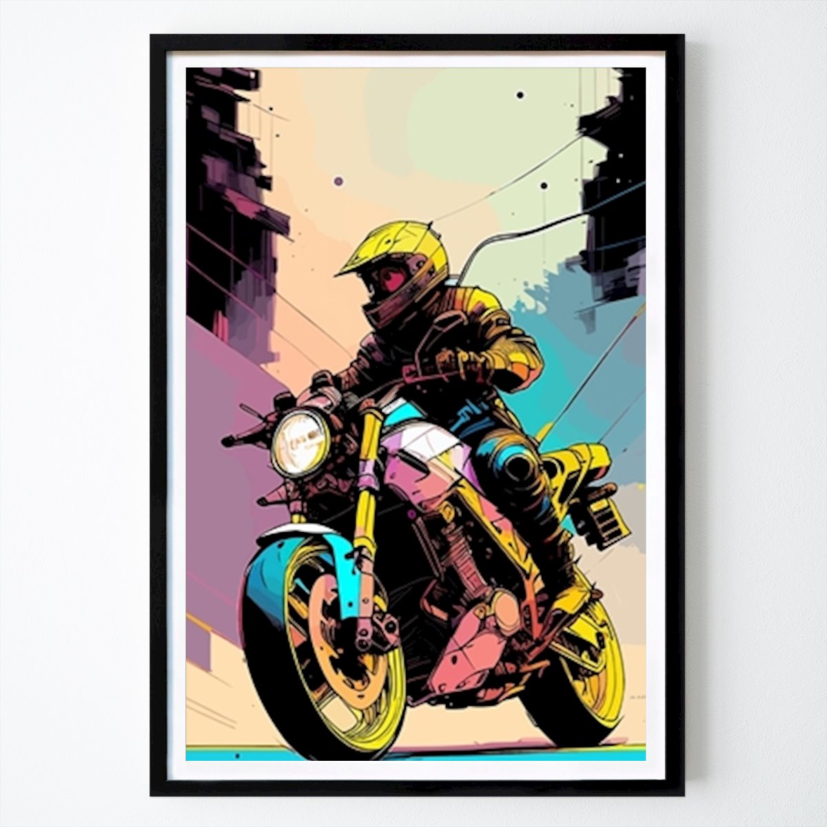 Retro & Vintage Plakat: Naken sykkel motorsykkel av Jeremy Nolan