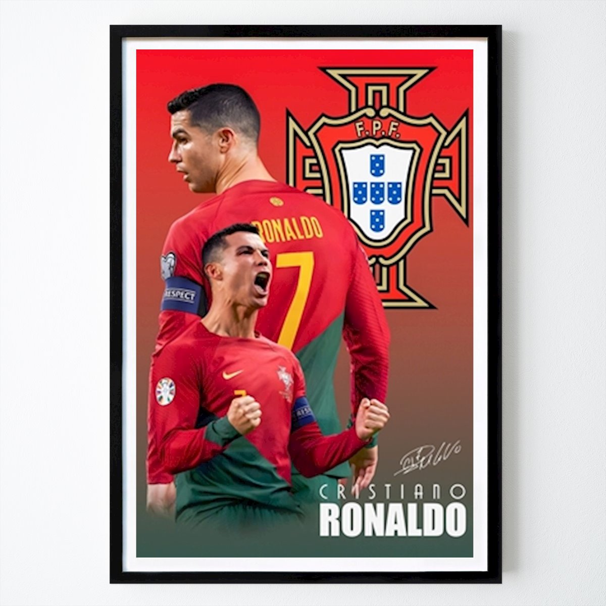 Labdarúgás Poszter: Ronaldo Portugal Moca Safari által
