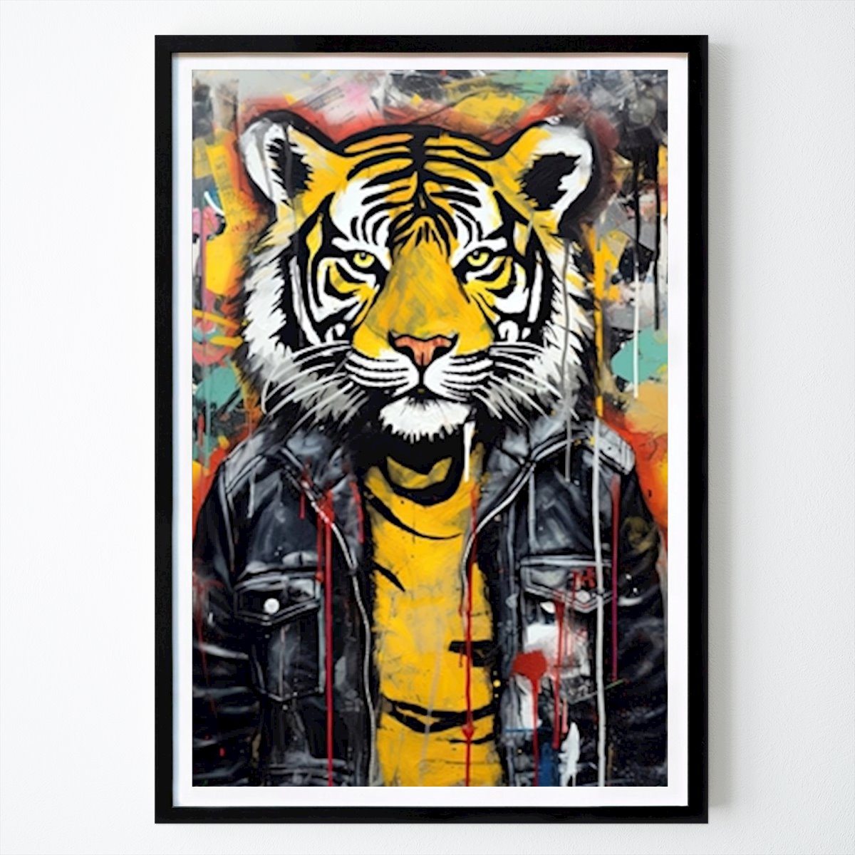 Landen & Steden Poster: De Tijger van de straat van Urban Beat Prints