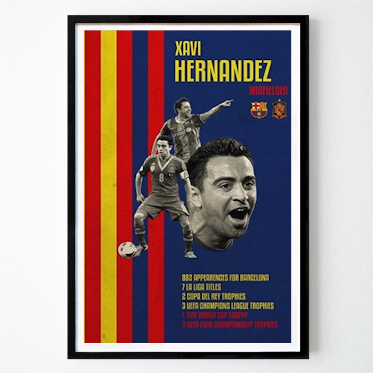 Jalkapallo Juliste: Xavi Hernandez tekijänä Horace Dogate