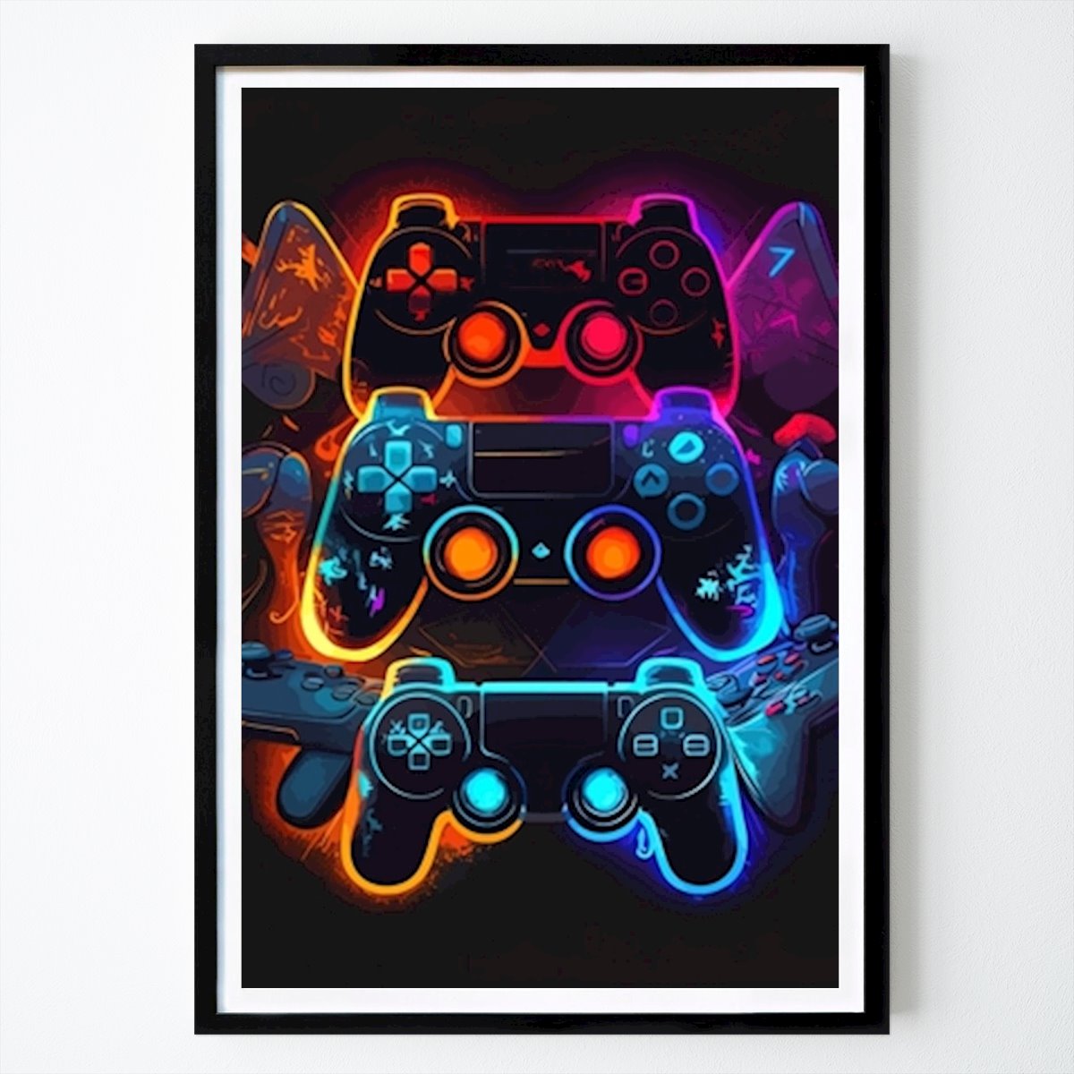 Abstracto Póster: Controlador Gaming Consoul de Fapem