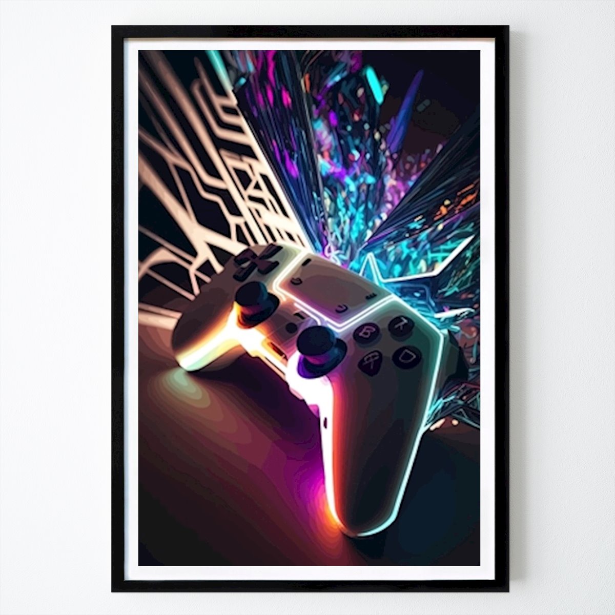 Abstracto Póster: Controlador Gaming Consoul de Fapem
